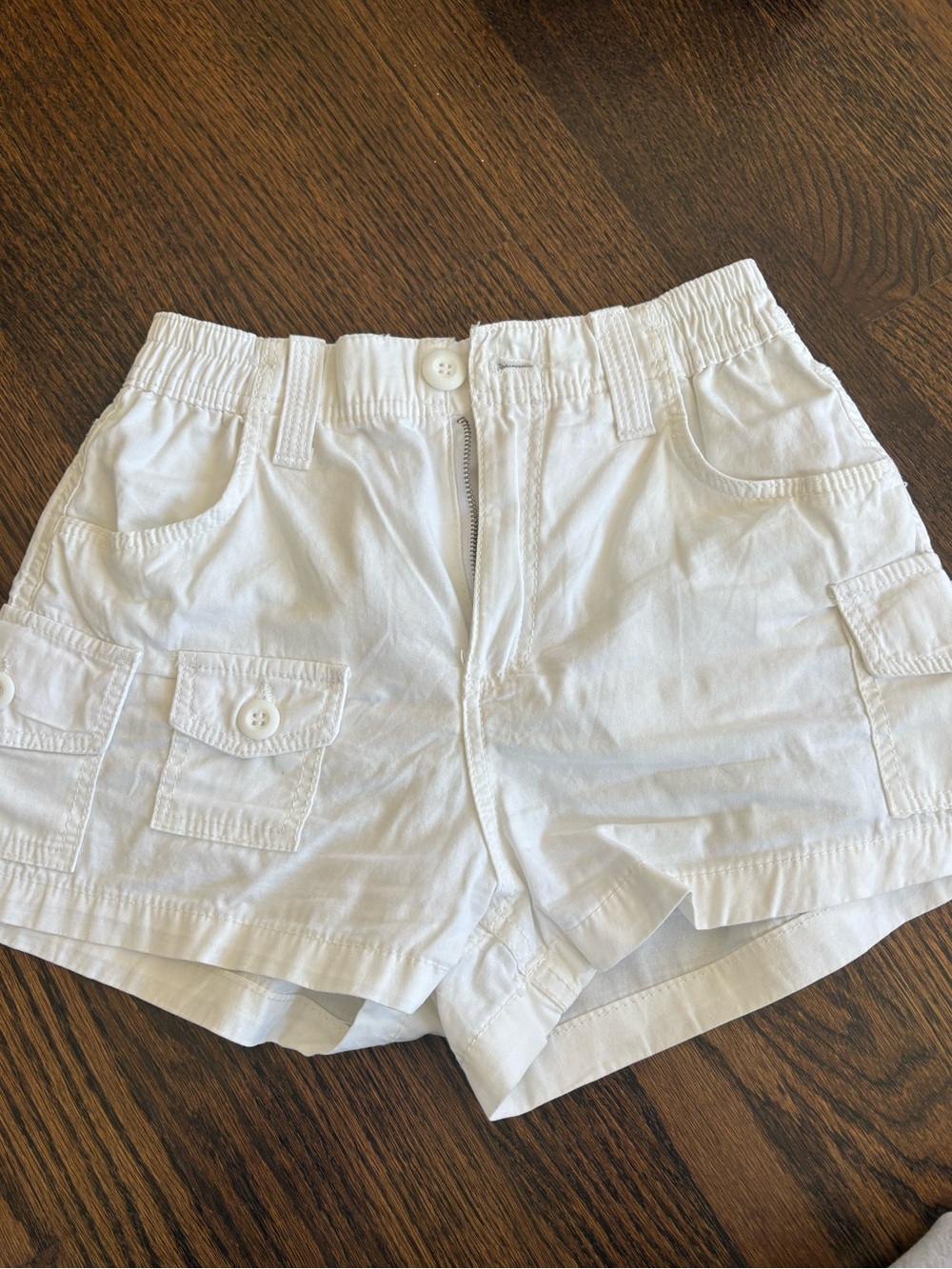 Pull&Bear White Cargo Shorts